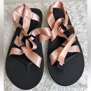 SUICOKE Black Orange Nylon STRAPPY SANDALS Flats Men's Shoe EUR-45, US-12